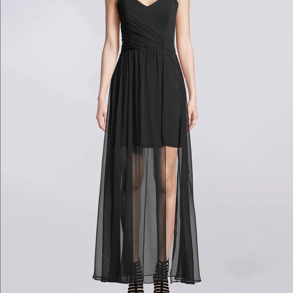 Nicole Miller Strapless Black Gown Size 8 - runs small - Picture 5 of 5